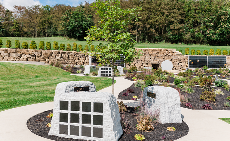 Cremation Niches in the New Garden.